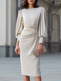 Elevated Midi Dress – Chic, Luxe for Less