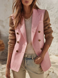 Retro-chic Color-blocked Blazer