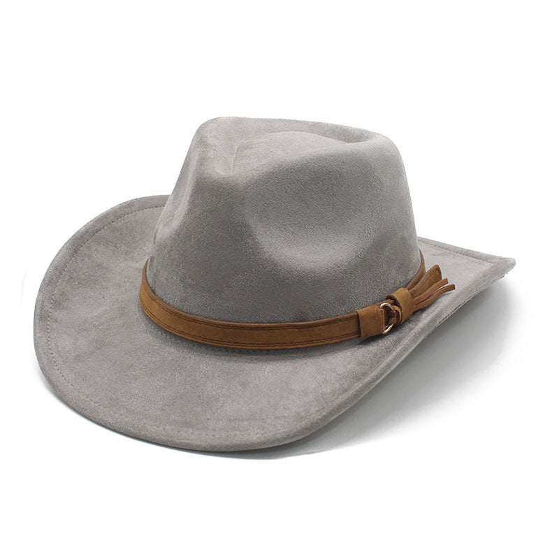 Unisex Western Cowboy Outdoor Wool Suede Hat