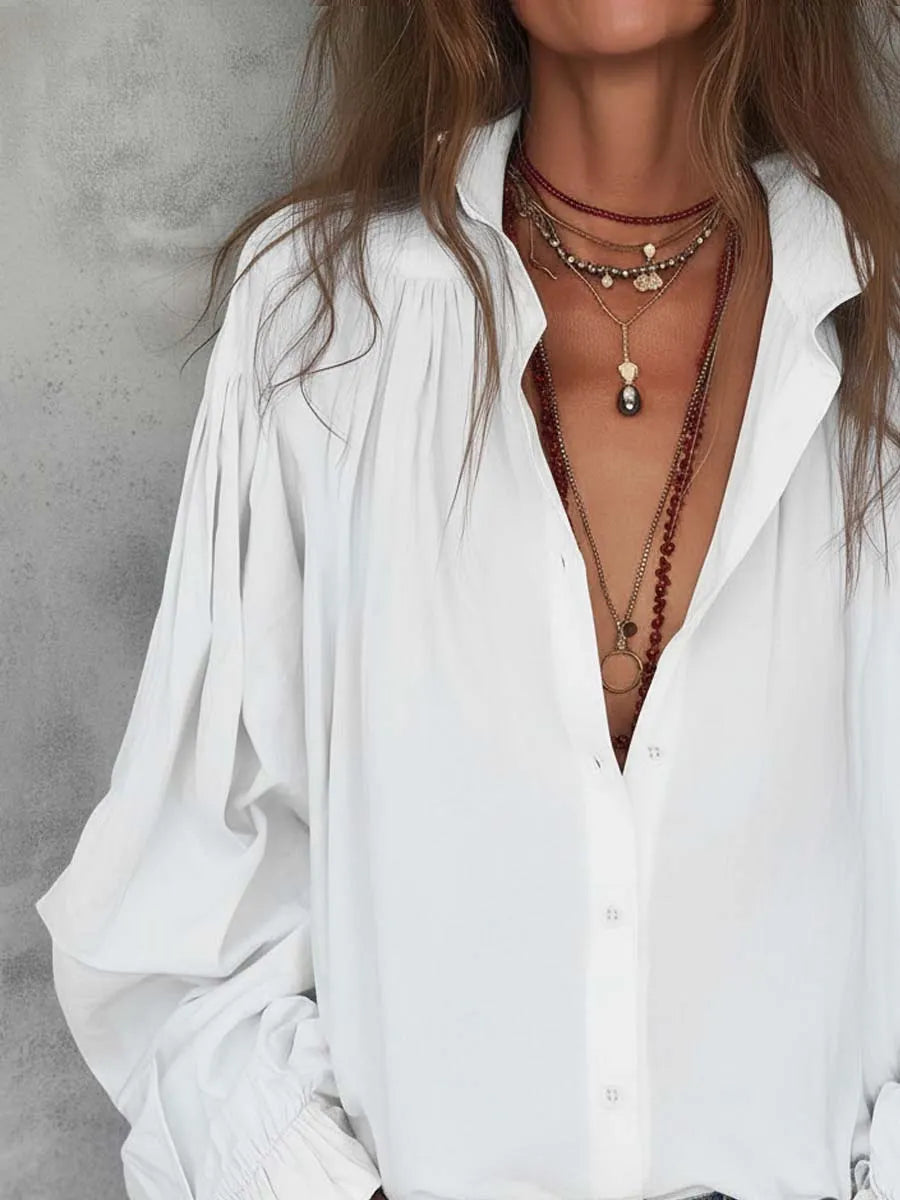 Blouse with pleated – Best Value