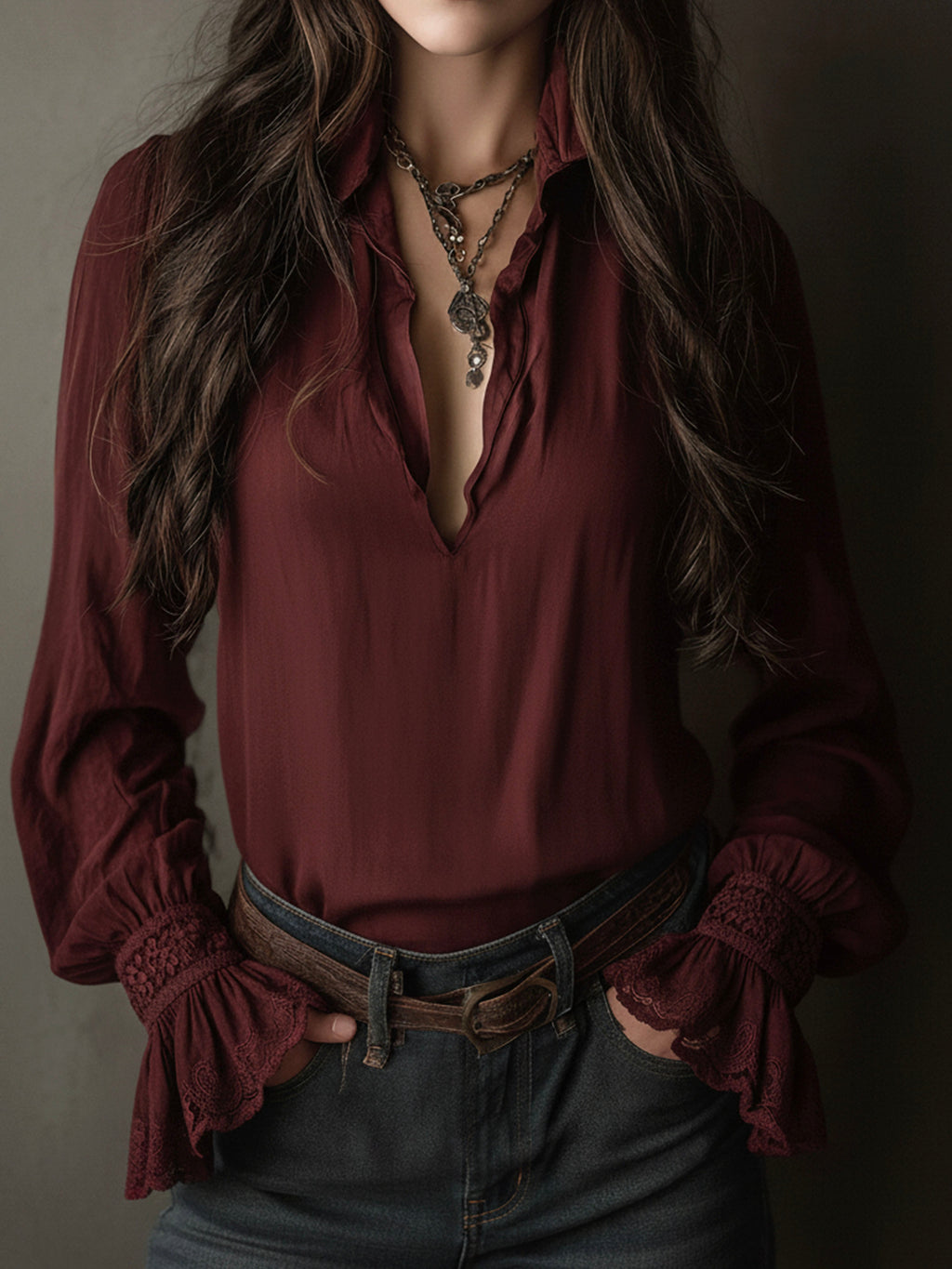 Boho Blouse in lace, Unbeatable Price