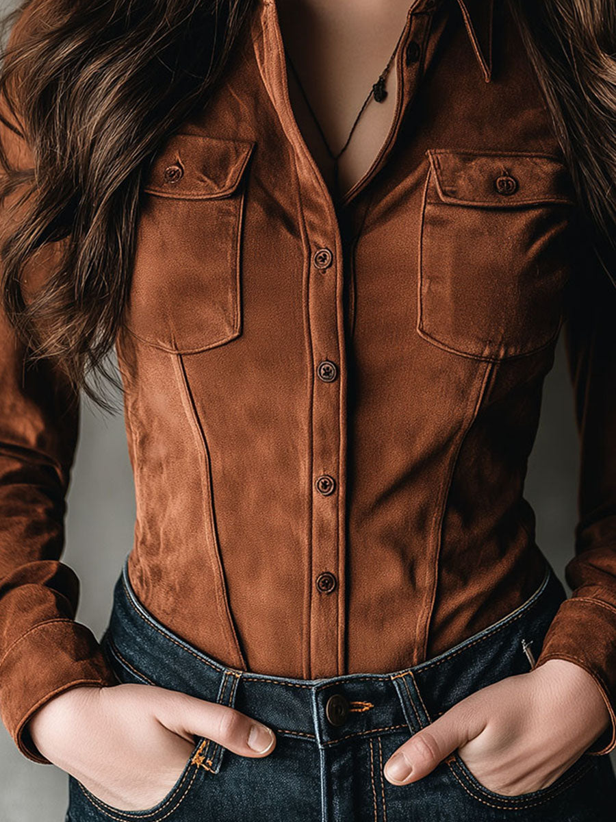 Chic Shirt in suede, Smart Price