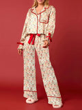 Christmas Characters Print Pajama Set