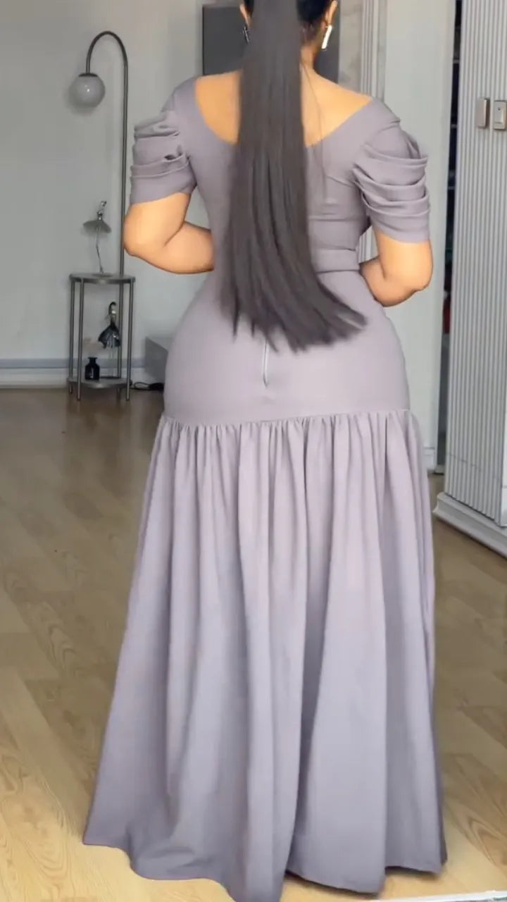 Women's Off-shoulder Fishtail Dress