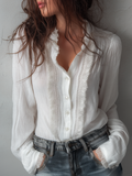 Vintage Blouse in cotton, Premium Look