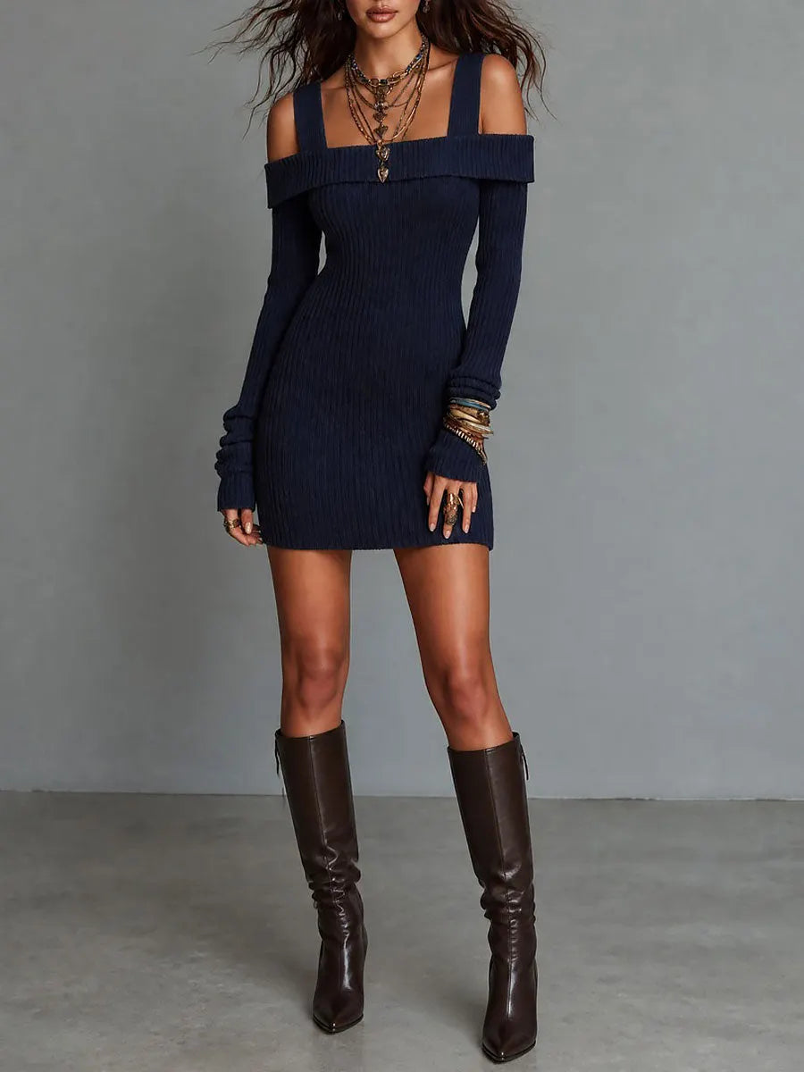 Mini Dress with soft knit – Smart Price