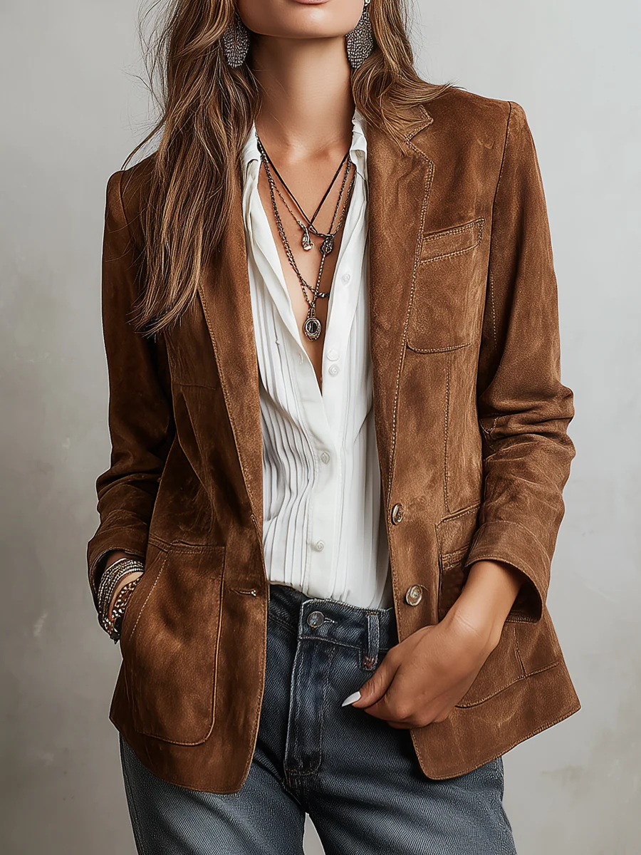 Jacket with suede – Affordable Luxury