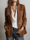 Jacket with suede – Affordable Luxury