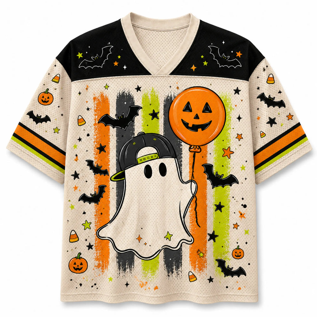 Chaotic Club Cool Snapback Ghost Spooky Squad Halloween Mesh Jersey