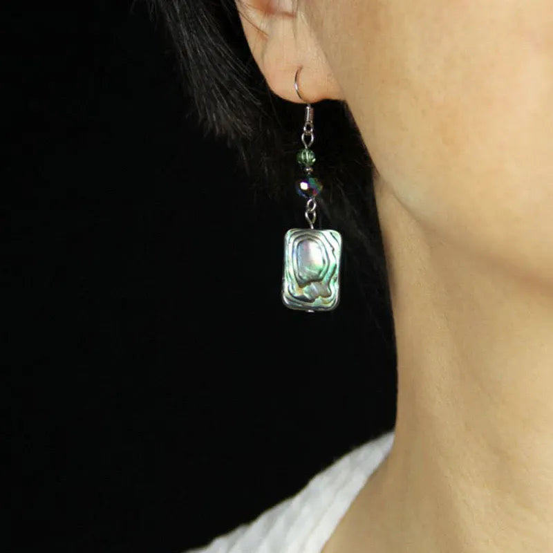 Beaded pendant earrings