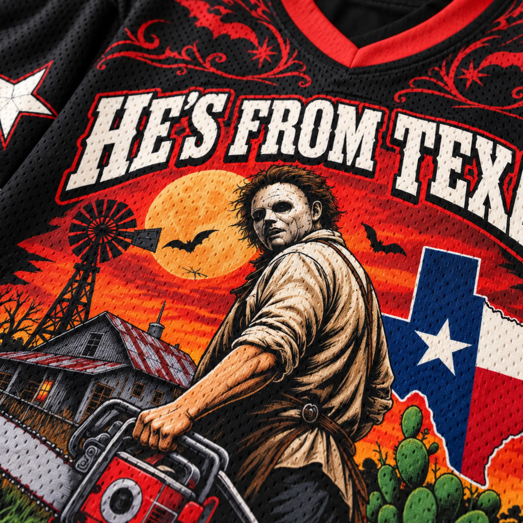 Chaotic Club Custom Chainsaw Halloween Mesh Jersey