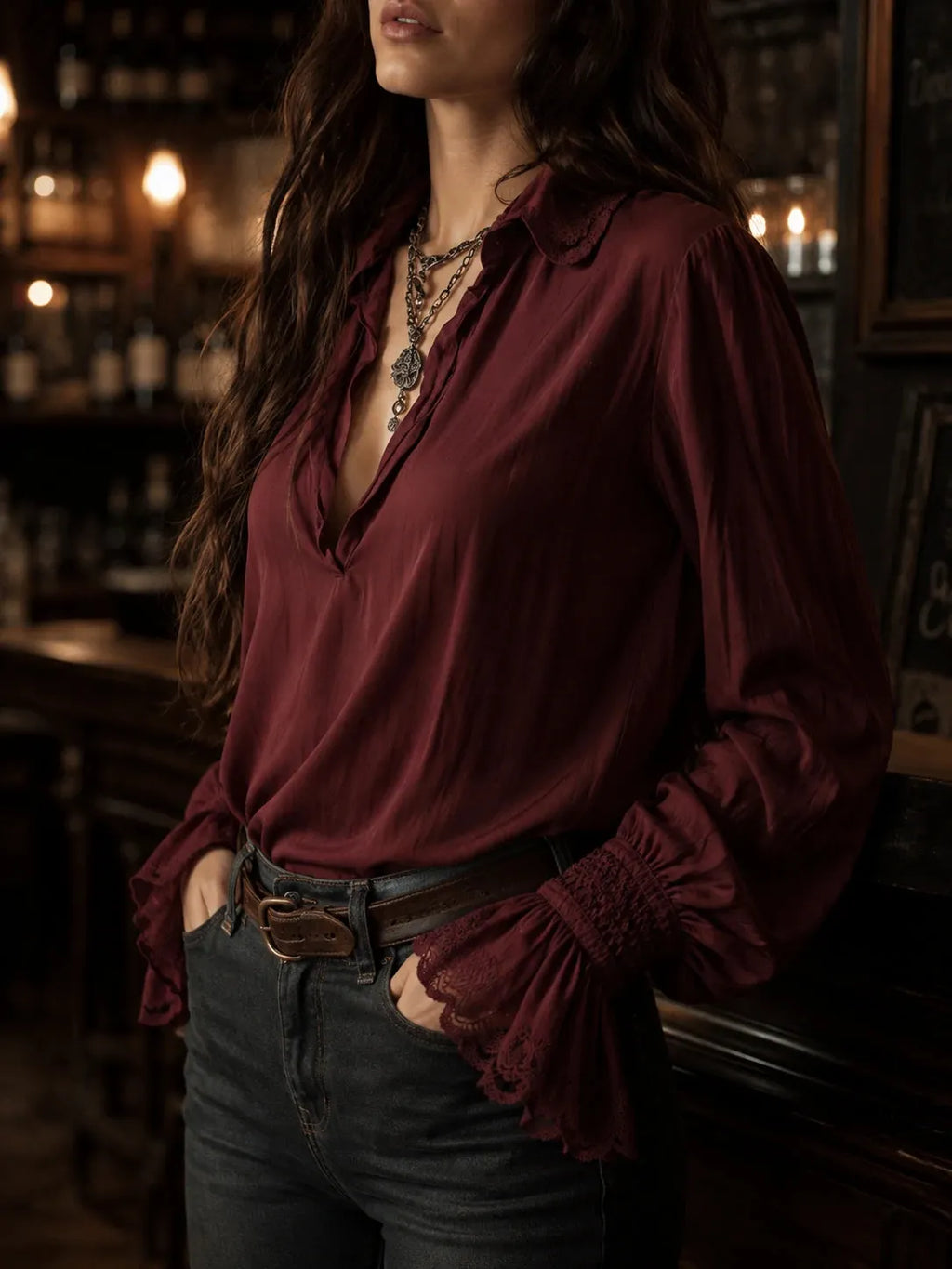 Boho Blouse in lace, Unbeatable Price