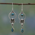 Retro Thai Silver Earrings