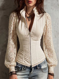 Blouse with lace – Affordable Luxury