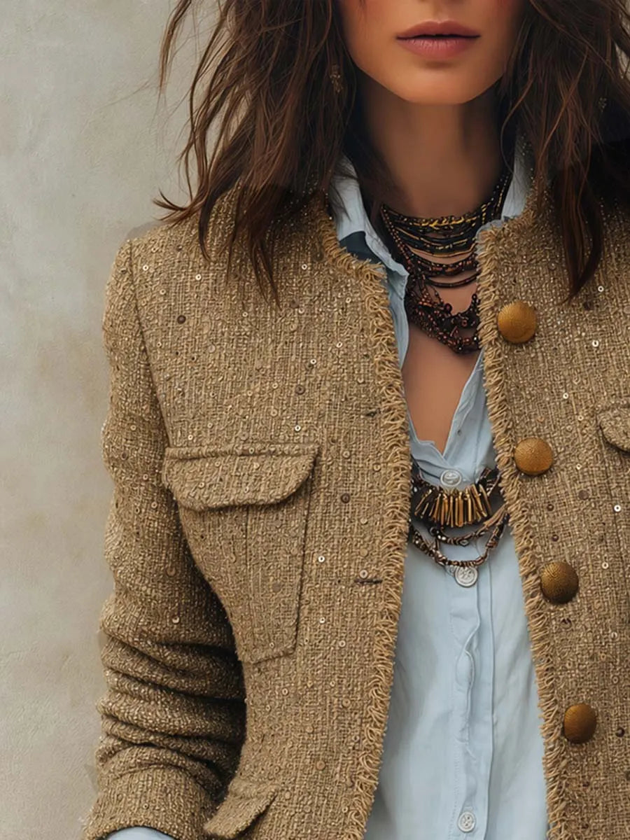 Vintage Jacket in soft, Designer Aesthetic