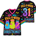 Chaotic Club Neon Fall-O-Ween Ghost School Halloween Mesh Jersey