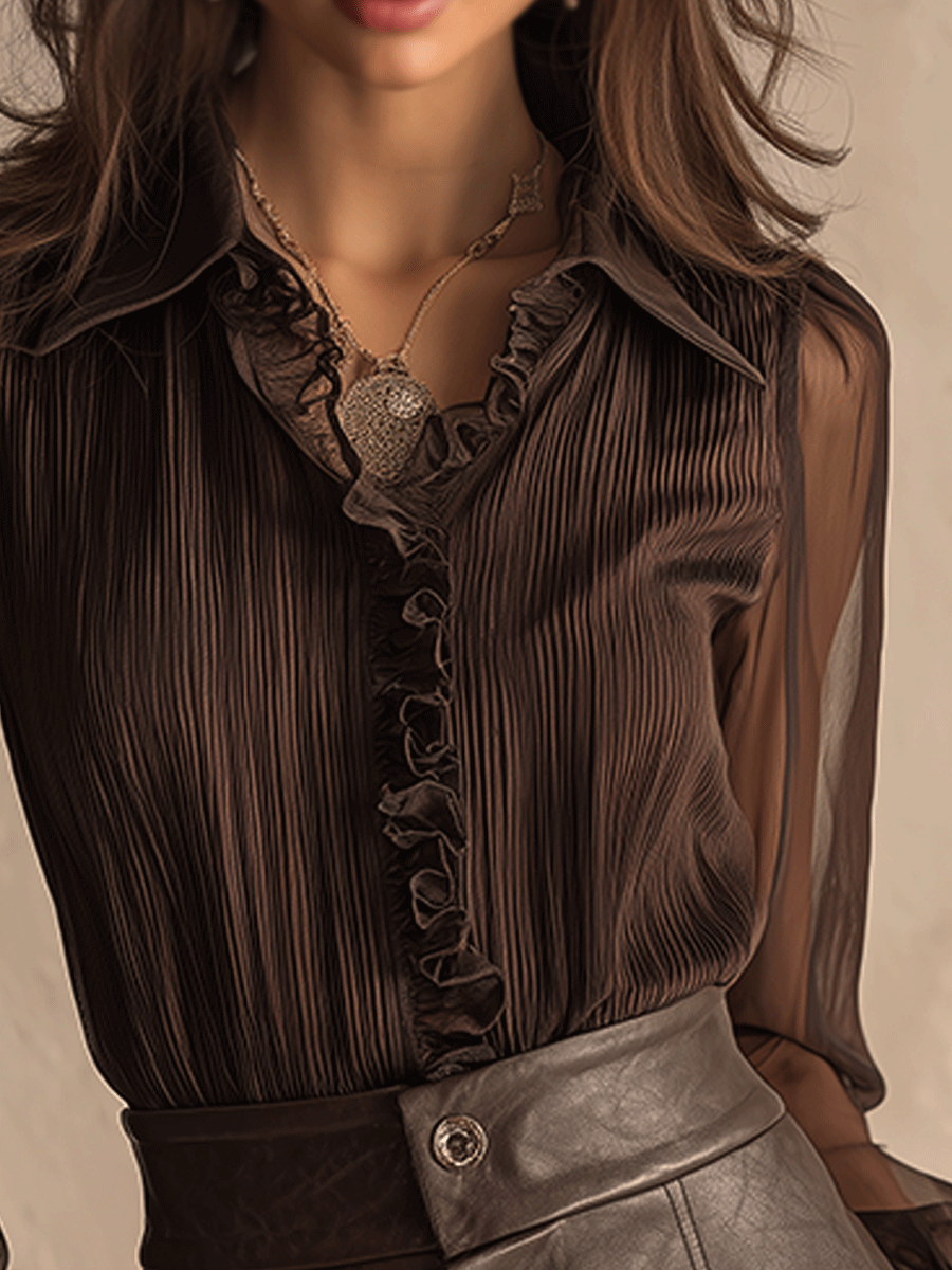 Chic Shirt in pleated, Premium Look