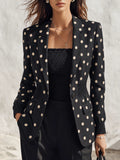 Elegant Classic Polka Dot Blazer
