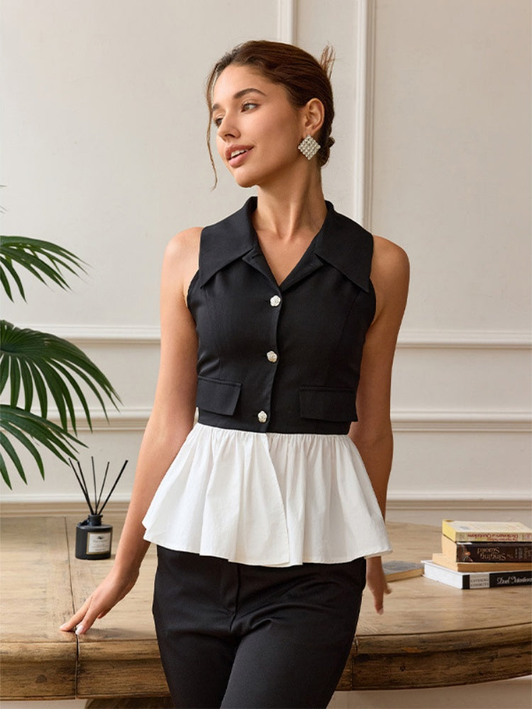 Designer Peplum Statement Top