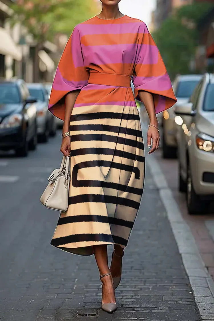Elegant Midi Dress in premium, Designer Aesthetic