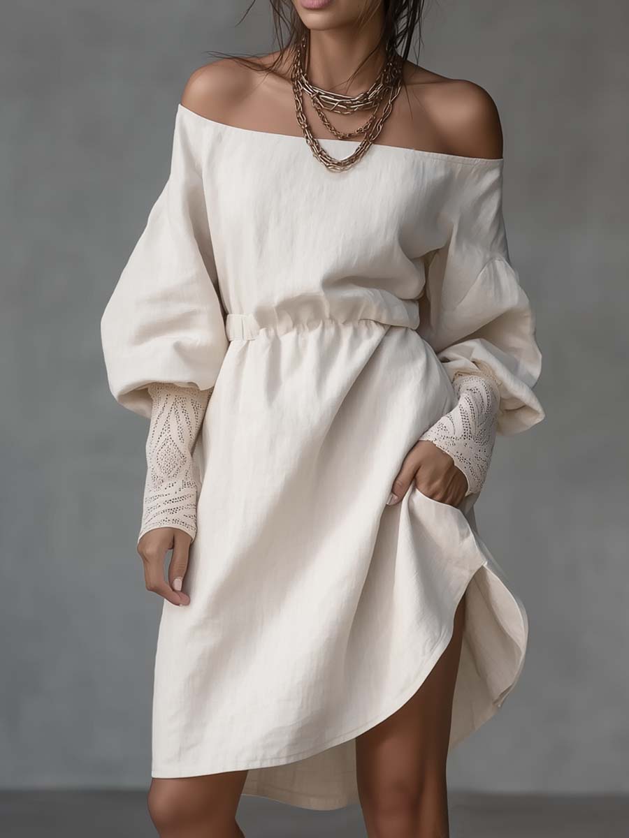 Mini Dress with linen – Best Value