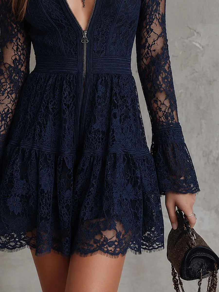 Mini Dress with lace – Premium Look
