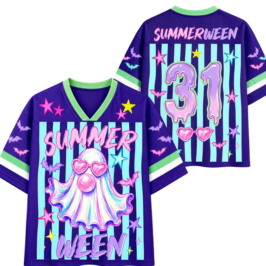 Chaotic Club Preppy Summerween Ghost Mesh Jersey