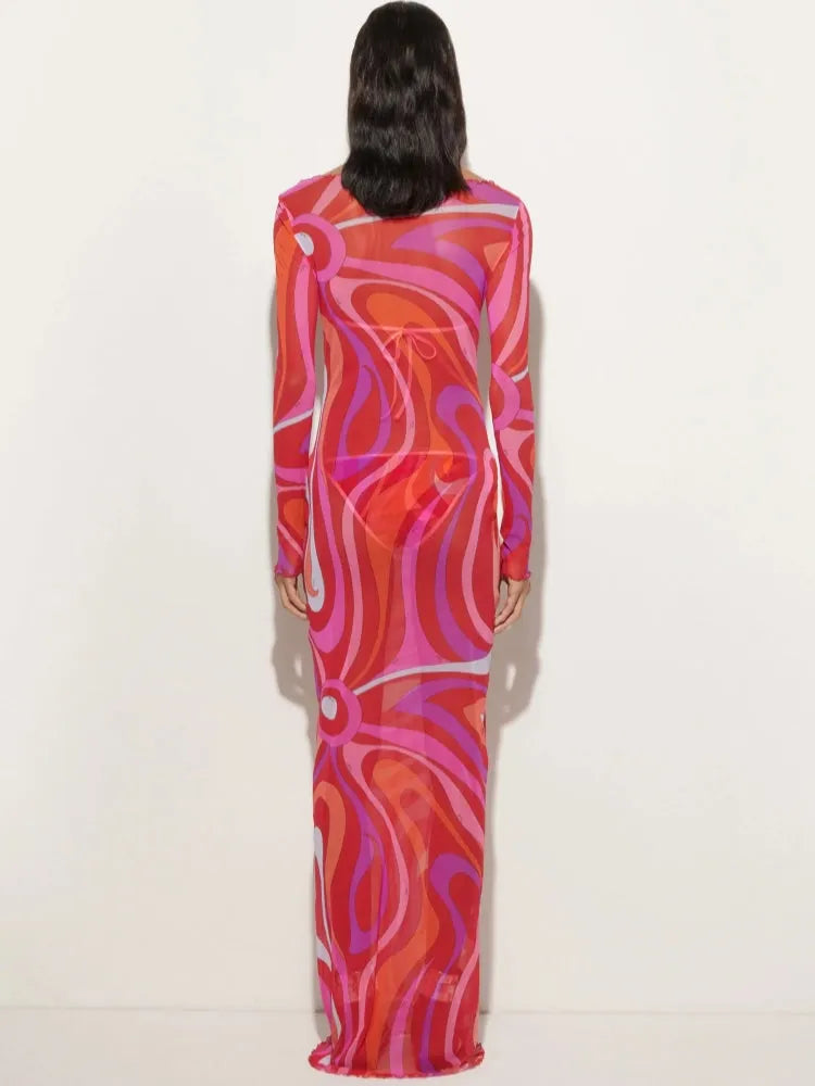 Marm Chiffon Maxi Dress