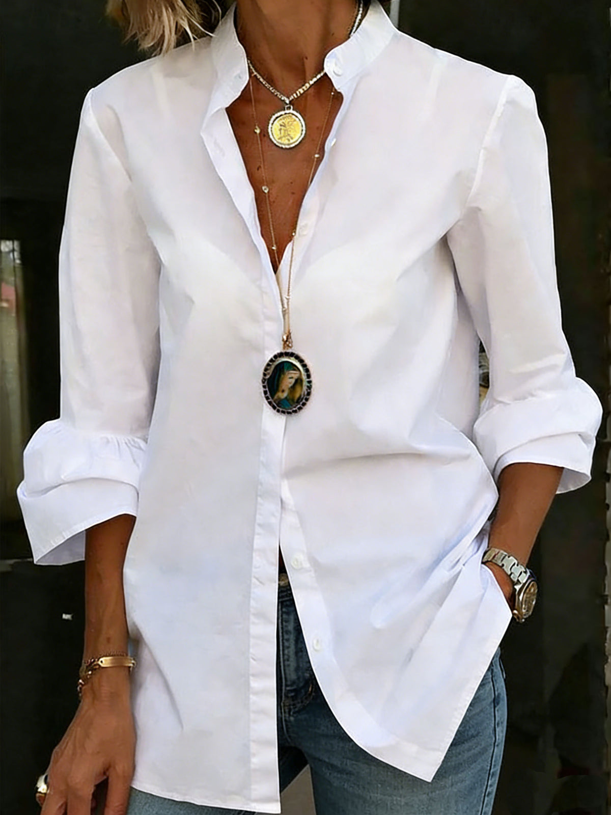 Chic Shirt in soft, Premium Look