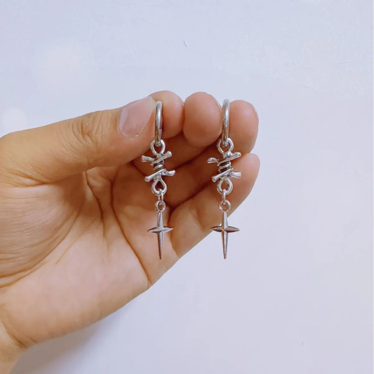 Cross Star Earrings