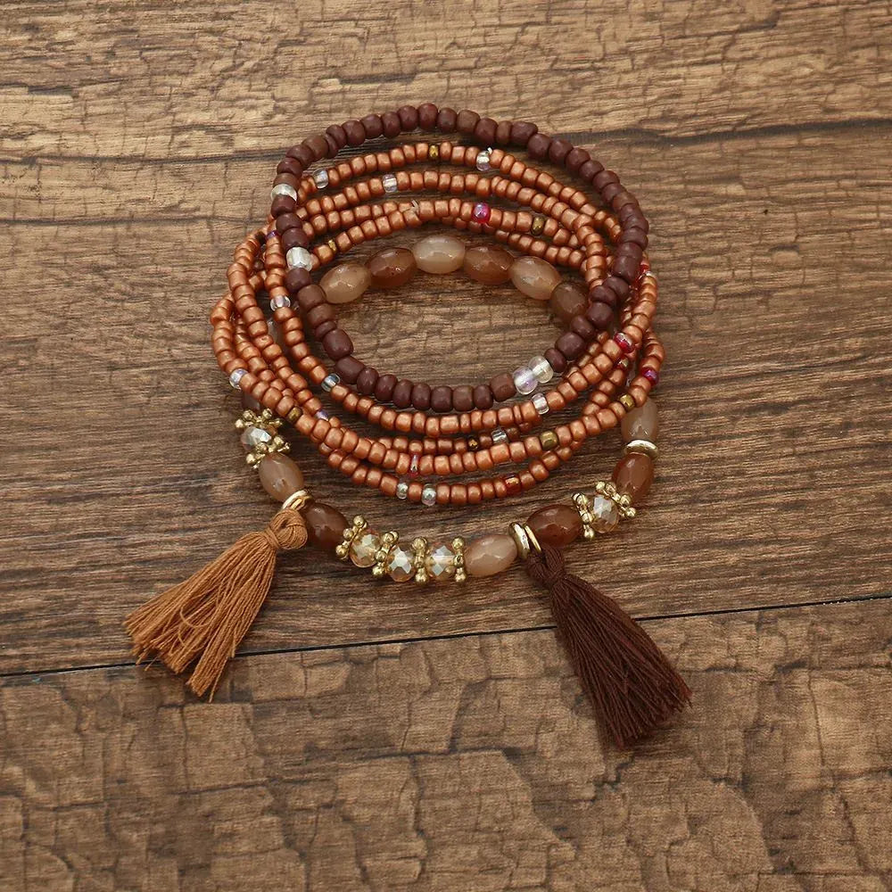 Unisex Retro N Tassel Bracelet