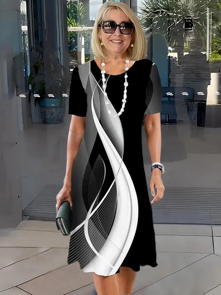 3D Printed Loose Medium Dress