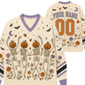 Chaotic Club Custom Dancing Skeletons Long Sleeve Jersey