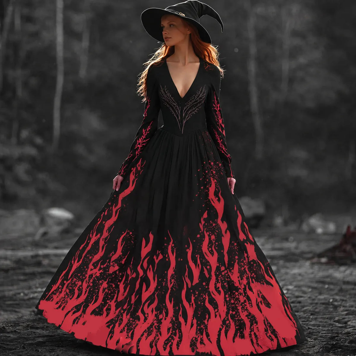 Spooky-Cute Maxi Dress – Halloween Favorite