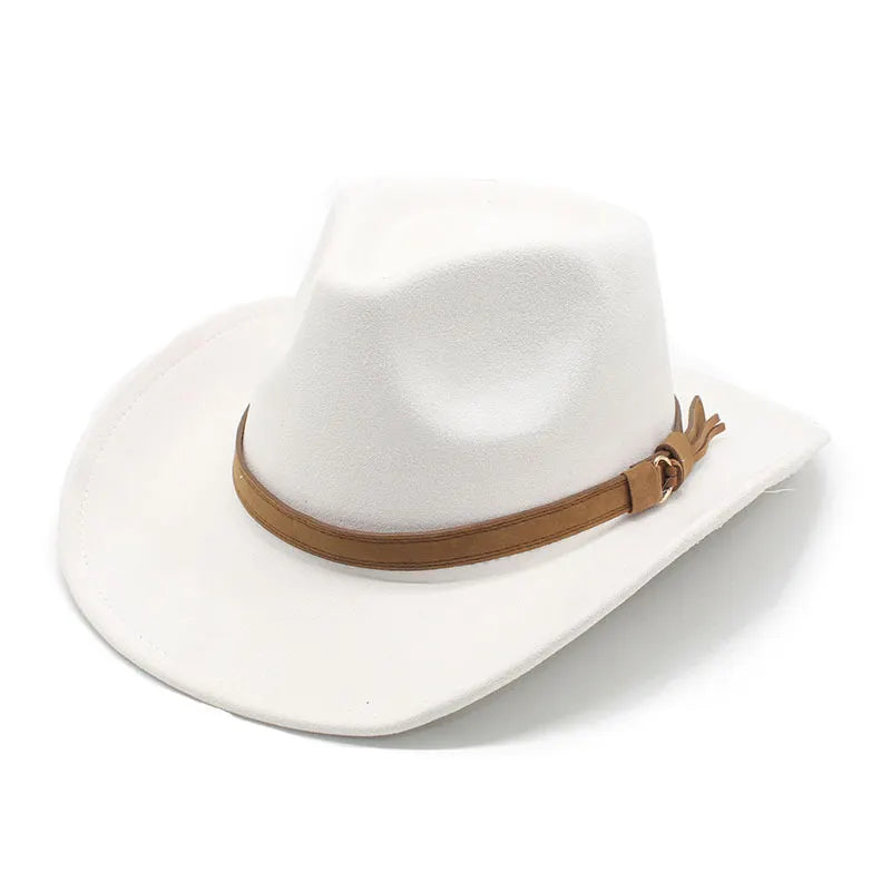Unisex Western Cowboy Outdoor Wool Suede Hat