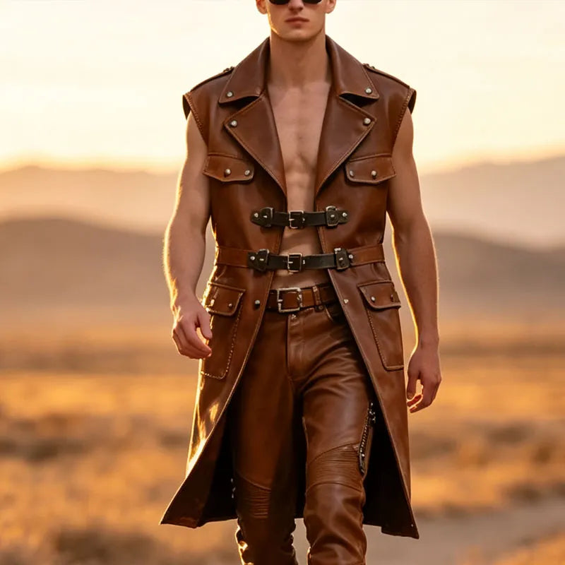 Men's Western-style Sleeveless Jacket