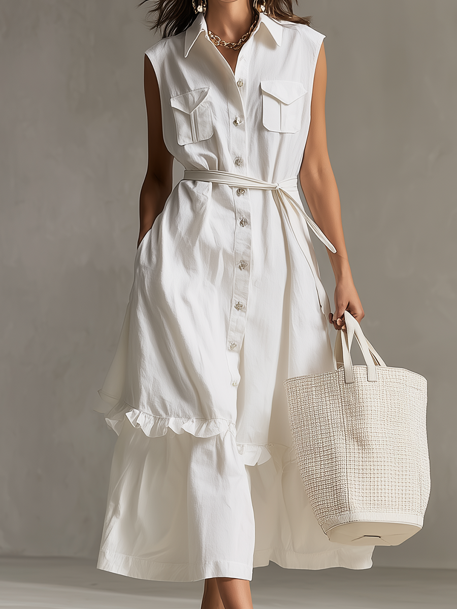 Midi Dress with premium – Premium Look