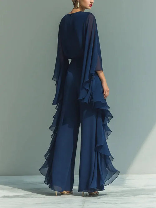Chic Pants in chiffon, Premium Look
