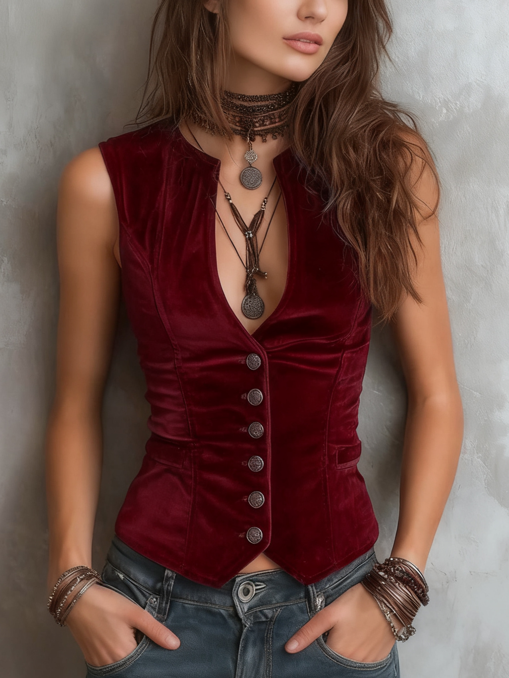 Vintage Statement Piece in velvet, Premium Look