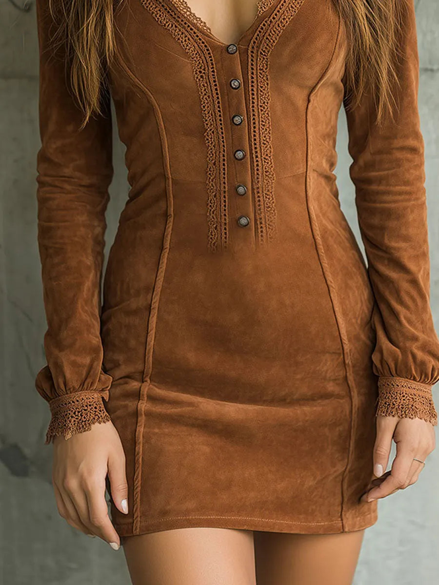 Chic Mini Dress in lace, Unbeatable Price