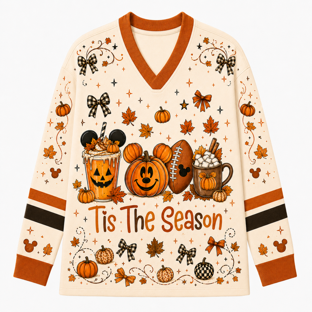 Chaotic Club Custom Mouse Pumpkin Spice Long Sleeve Jersey