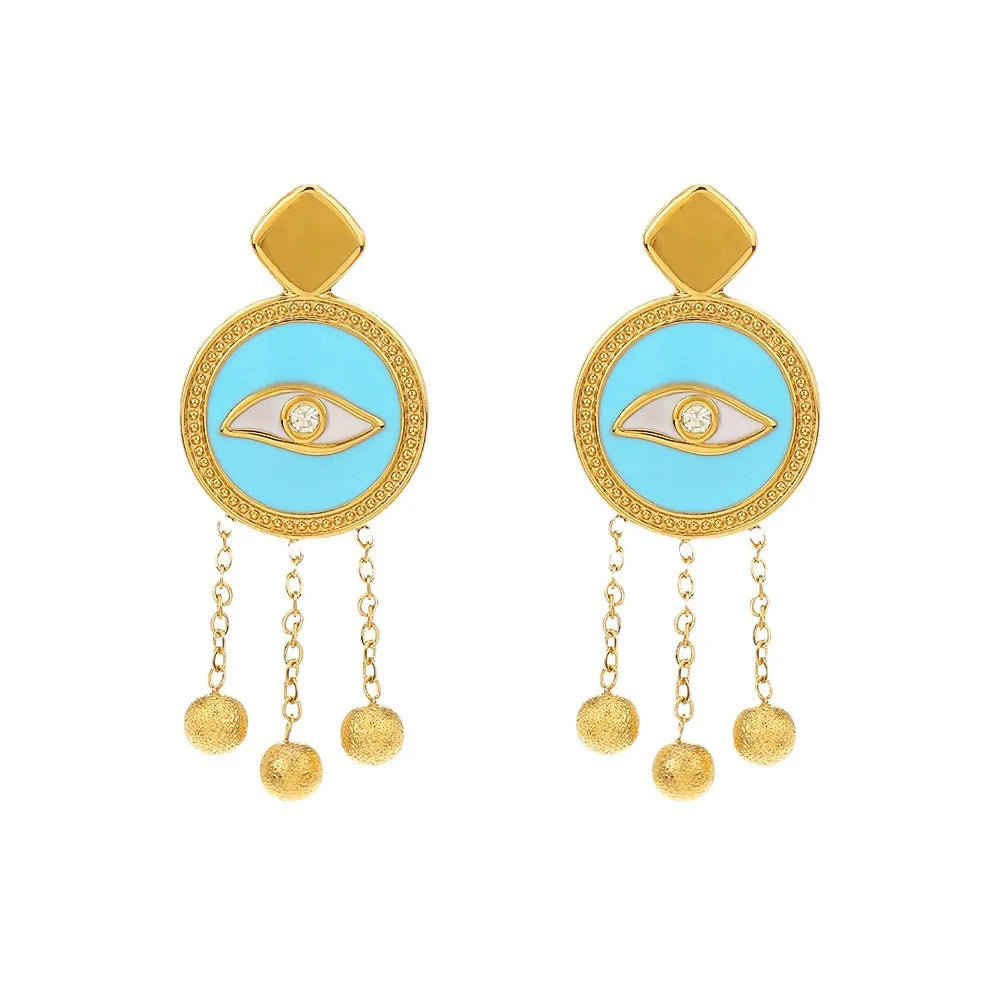 Blue Eye Earrings