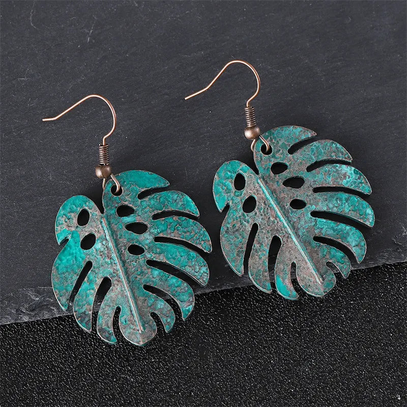 Retro Texture  Long Earrings