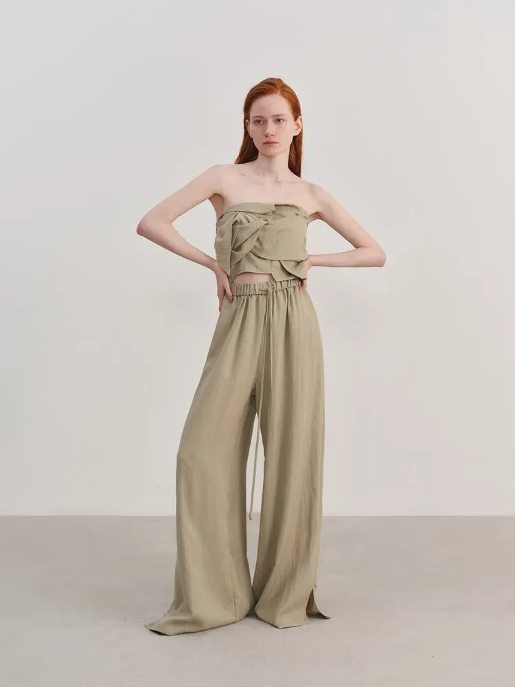 Tencel Off-Shoulder  Top