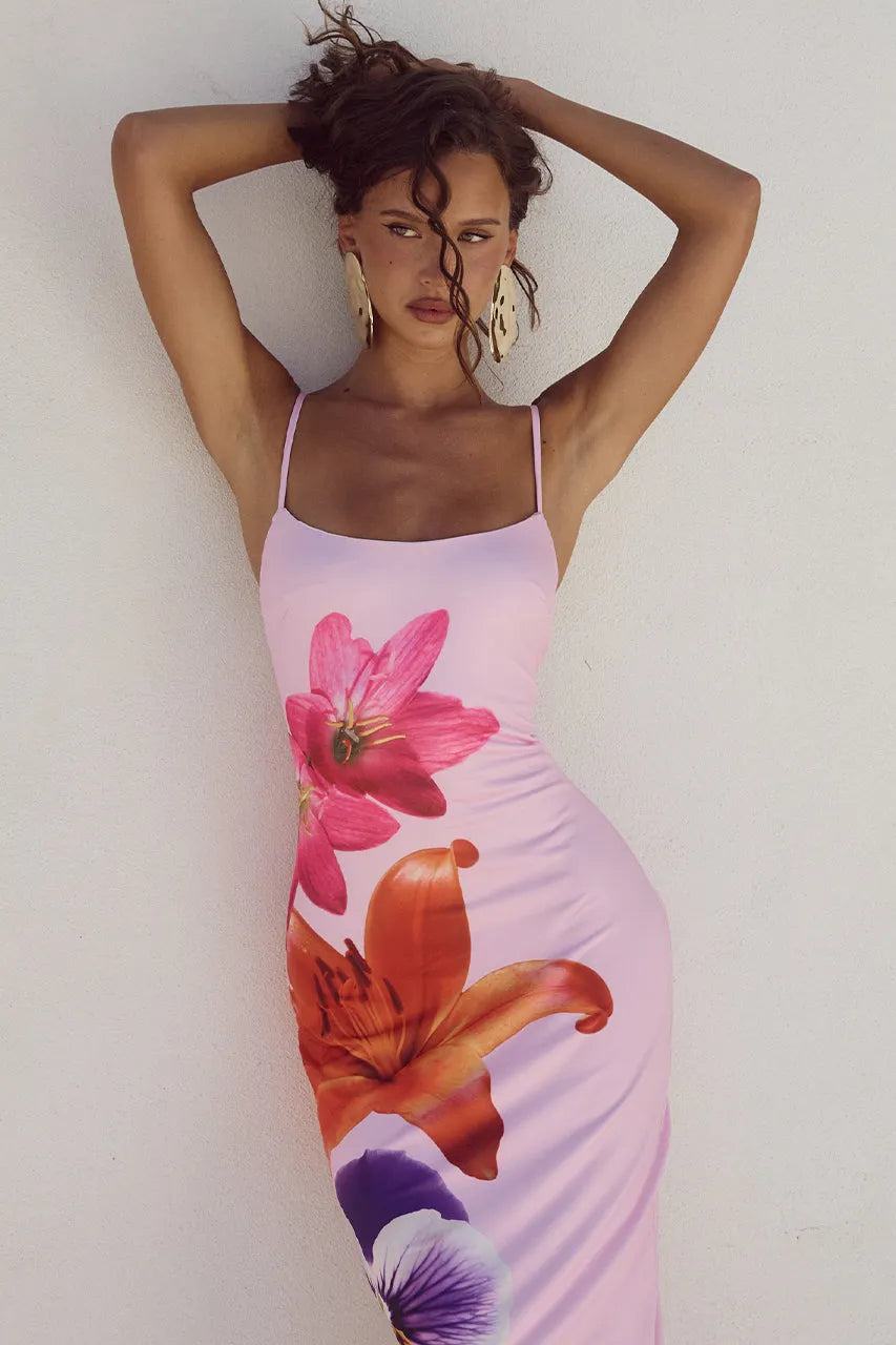 DEIA Midi Dress - Multi Flower