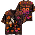 Chaotic Club Ghostface Fall Coffee Halloween Mesh Jersey