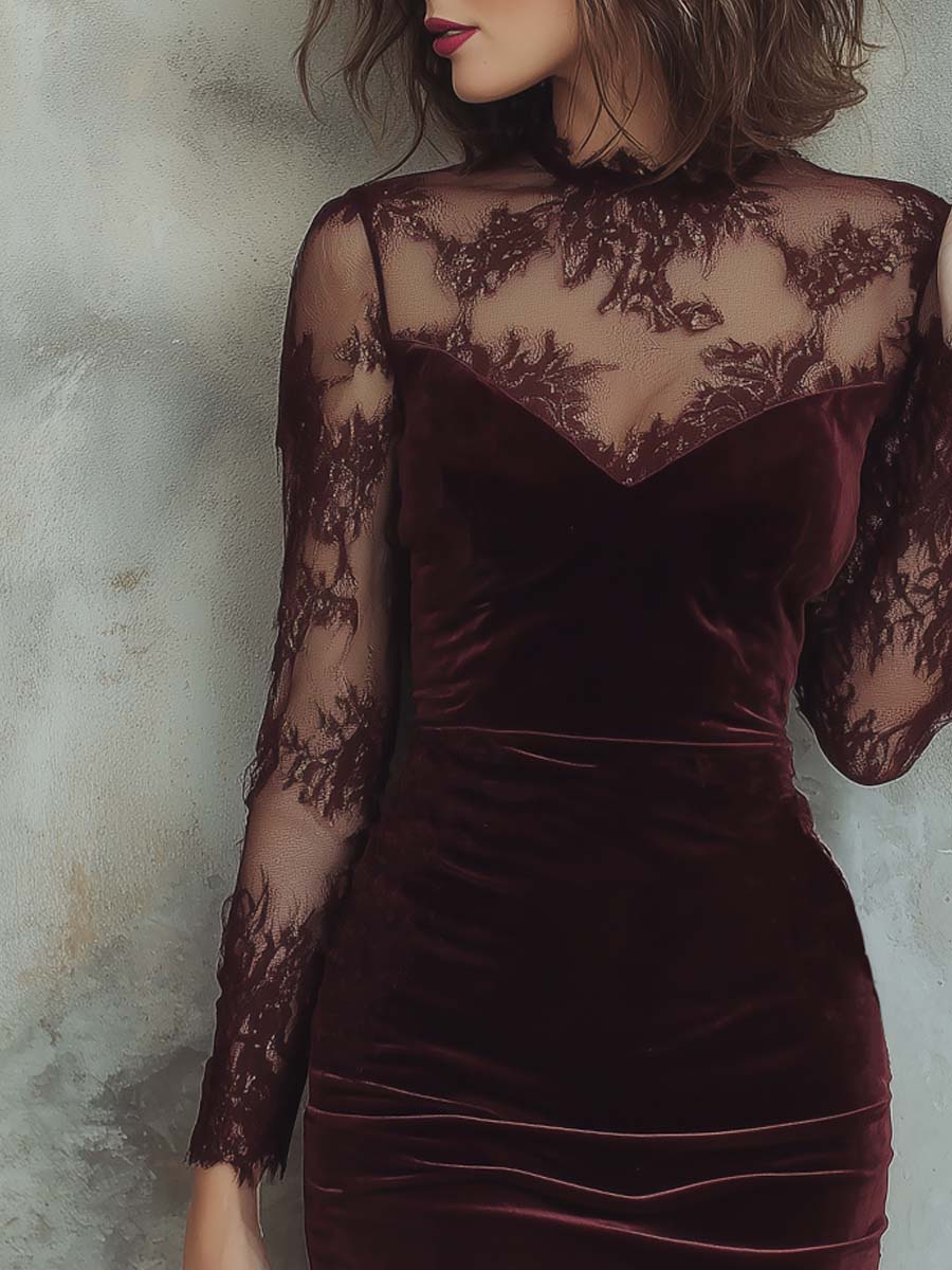 Vintage Mini Dress in velvet, Smart Price