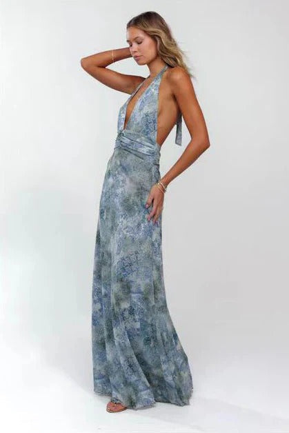 Camoni Polka Dot Diary Maxi Dress