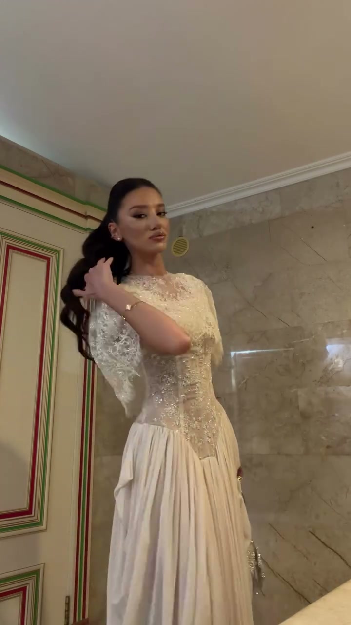 ivory-lace-peplum-midi-dress-short-sleeve-pleated-skirt-dress