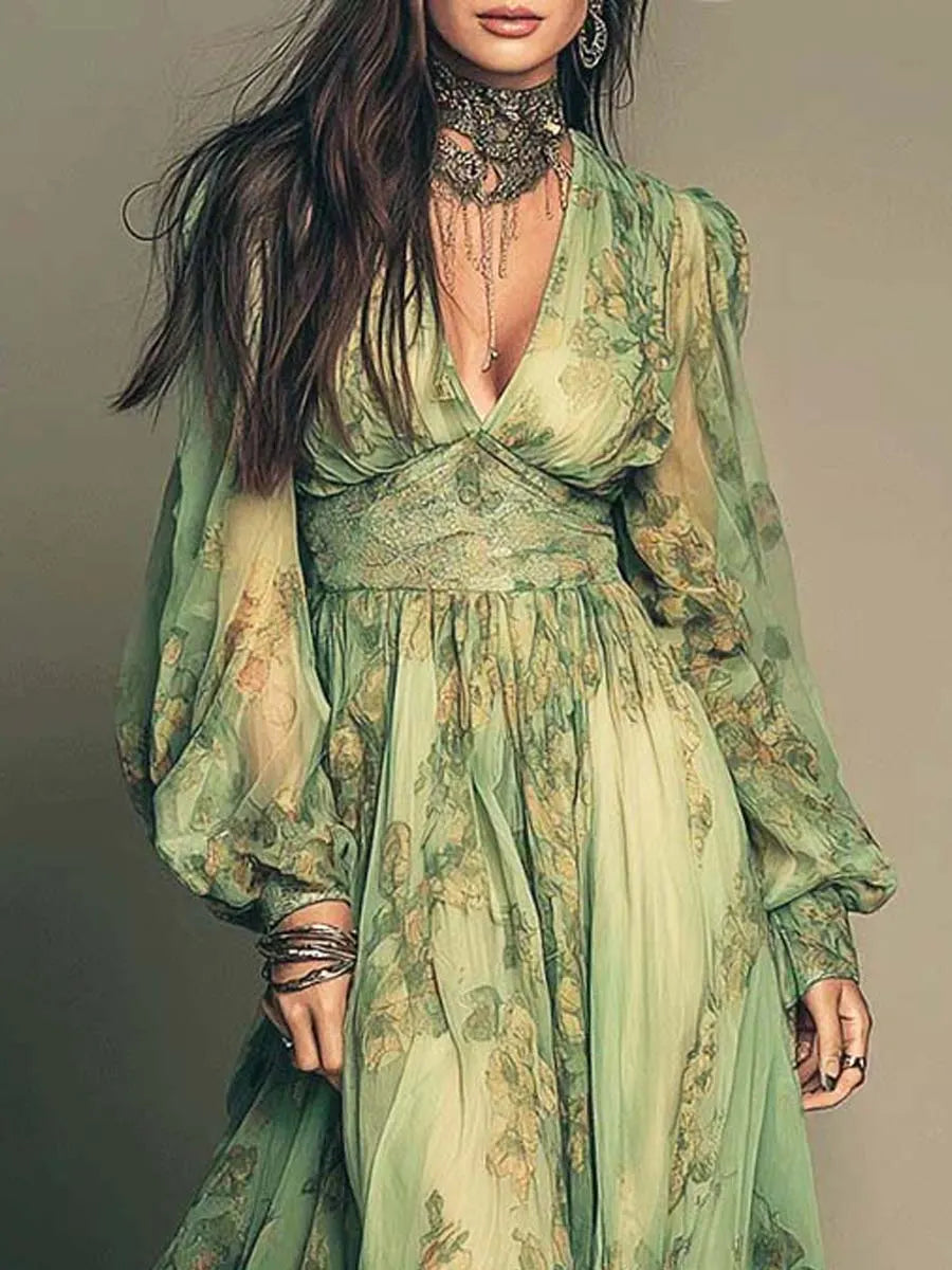 Dress with chiffon – Premium Look